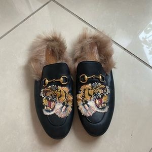 Gucci Princetown Genuine Shearling Loafer
